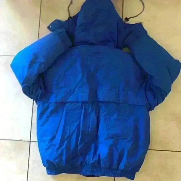 VTG 90s zeelander down blue jacket with hoodie  mens xxl - Picture 6 of 7